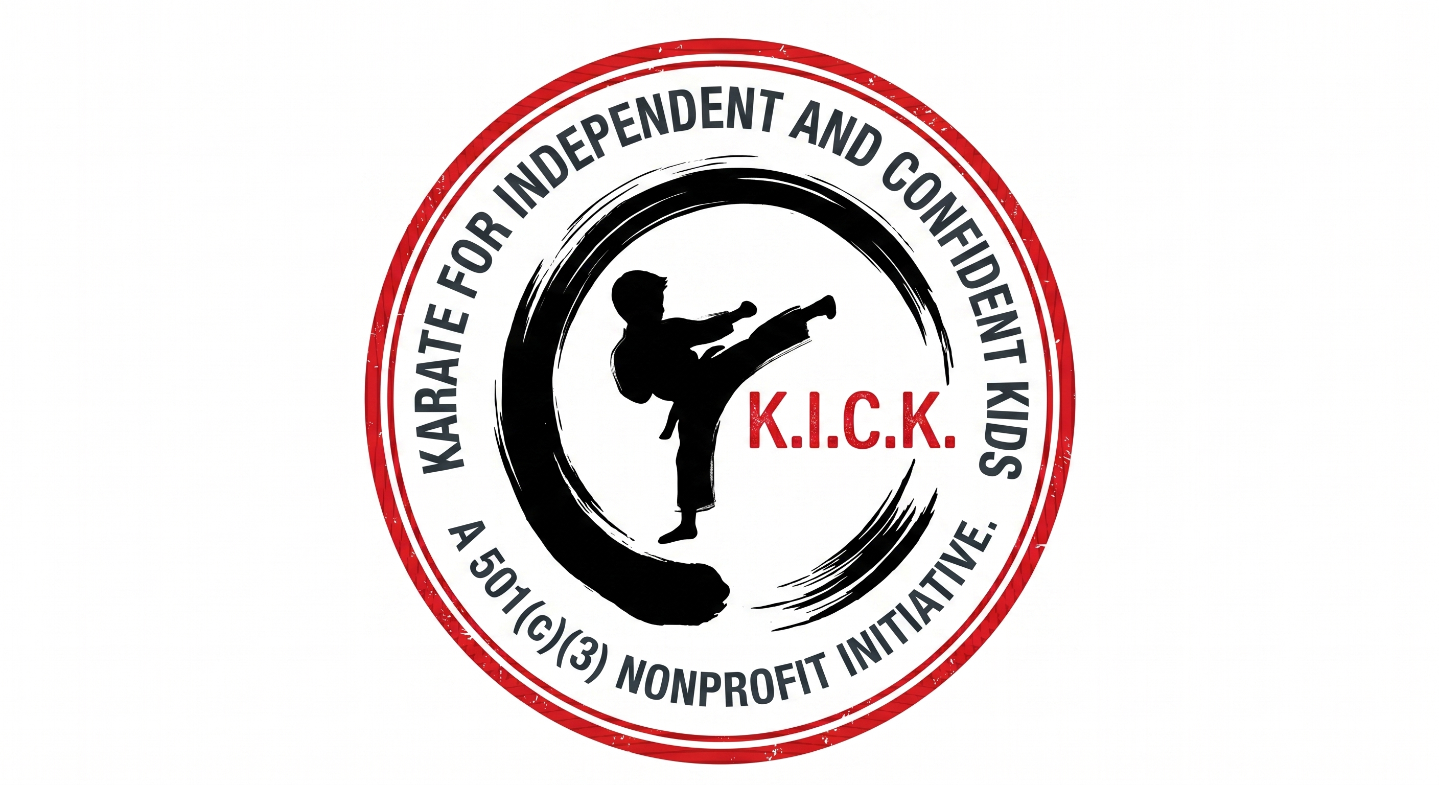 Official logo seal for Karate for Inner City Kids, a registered 501(c)(3) tax-exempt nonprofit organization supporting community youth leadership development.