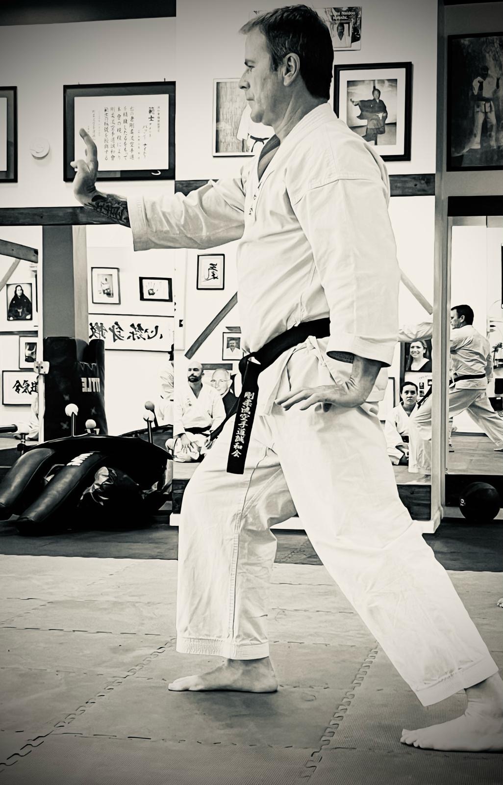 Senpai Mike Lavin, 4th Dan Black Belt, martial arts practitioner and situational awareness coach.